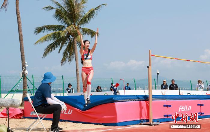 中国女将并列三亚亚沙会女子跳高赛亚军